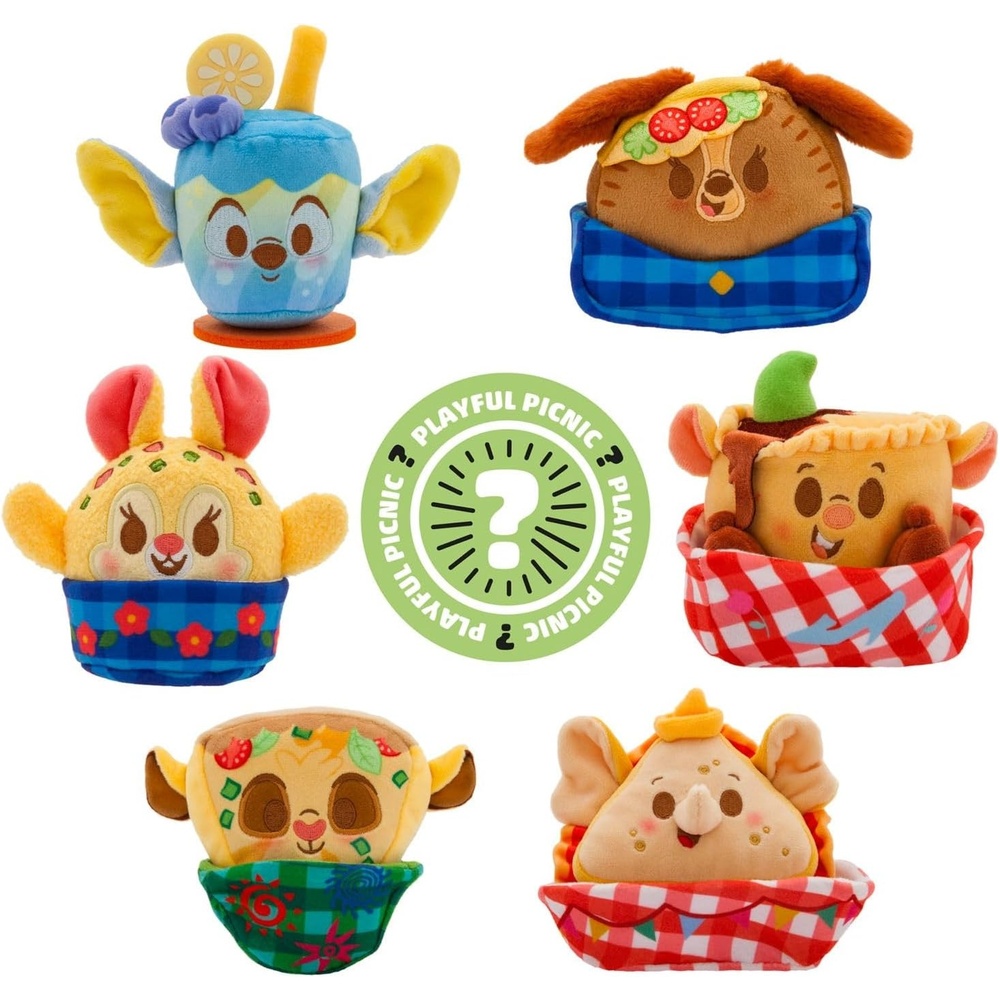 image:imageDisney Munchlings Terrifying Treats Collection  Mystery Box  Plush Toys  Scented  Detailed Micro Plush Sculpting Embroidered Features Soft amp Squeezable Fill Blind Pack 1 of 7 CharactersPlayful Picnic