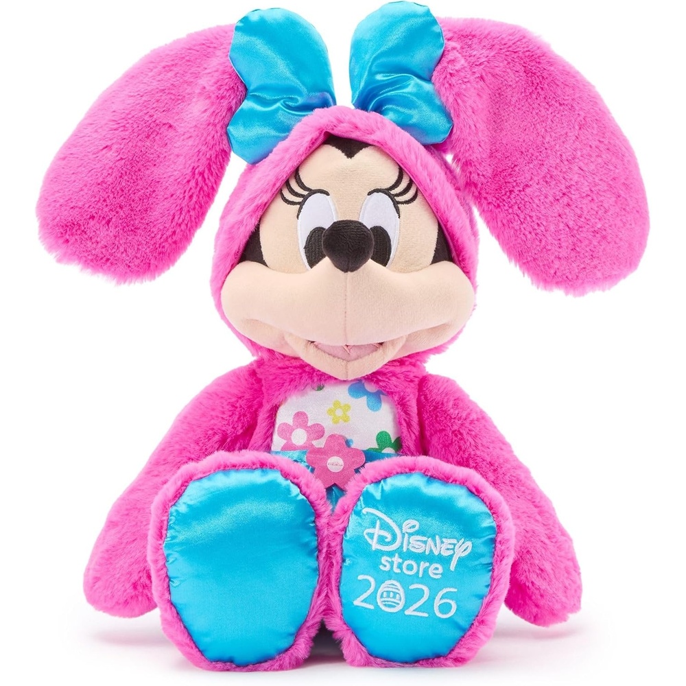 image:imageDisney Store Official 2026 Mickey Mouse Easter Plush  14 Disney Plushy in Easter Bunny Costume with Floppy Ears Satin Bowtie Floral Print Tummy and Embroidered LogoMinnie