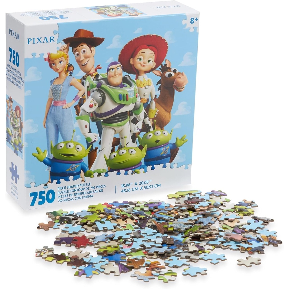 image:imageDisney Store Official 750 Piece Toy Story Jigsaw Puzzle Disney Puzzle for Adults and Kids Featuring Bo Peep Woody Buzz Lightyear Jessie Bullseye amp Space Aliens