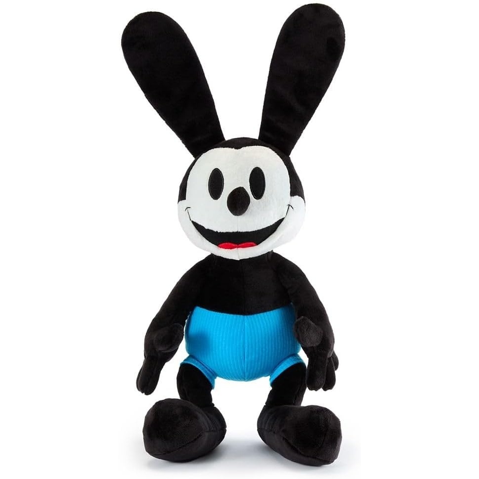 image:imageDisney Store Official Angel Medium Soft Toy for Kids  Cuddly Character with Fuzzy Texture amp Embroidered Details  Flexible Floppy Ears  Disney Plushy Suitable for All AgesOswald