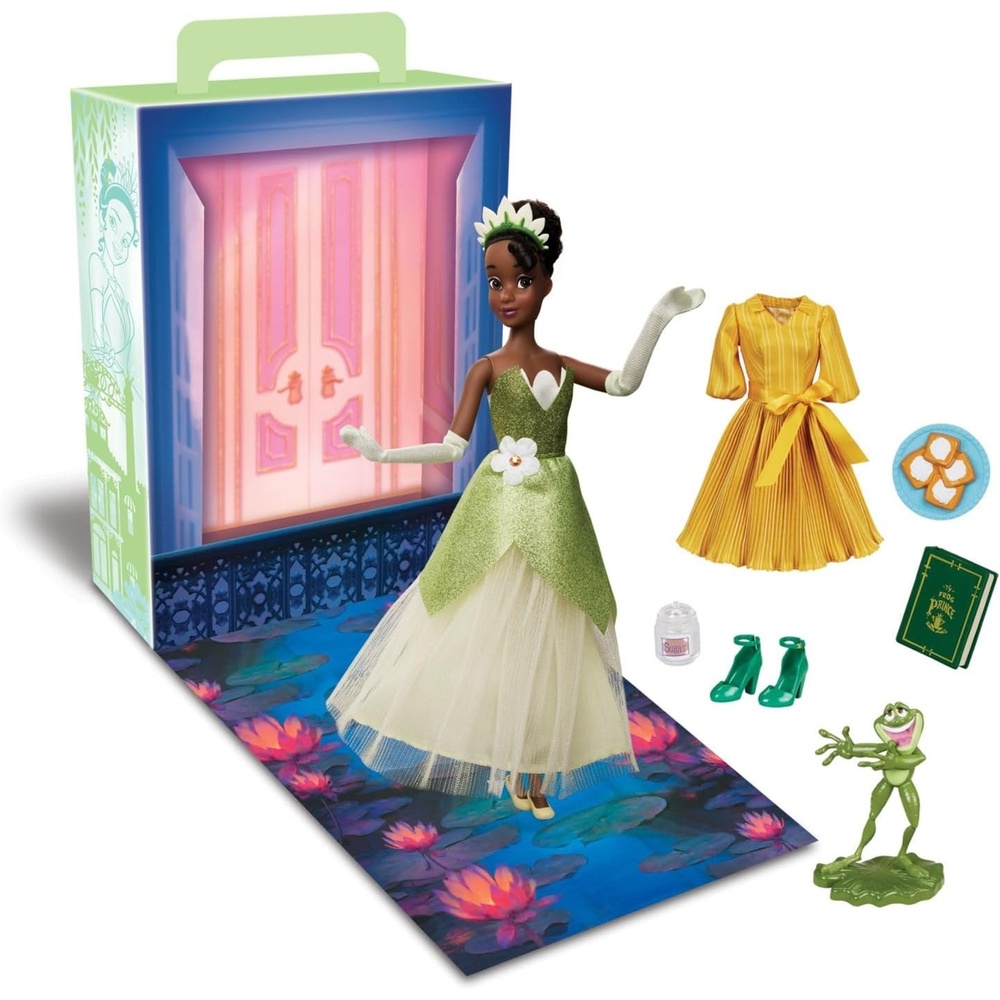 image:imageDisney Store Official Aurora Story Doll  11 Inches  Includes Coloring Book and Additional Dress Princess Doll in Classic Outfit Disney Princess Toys for GirlsTiana