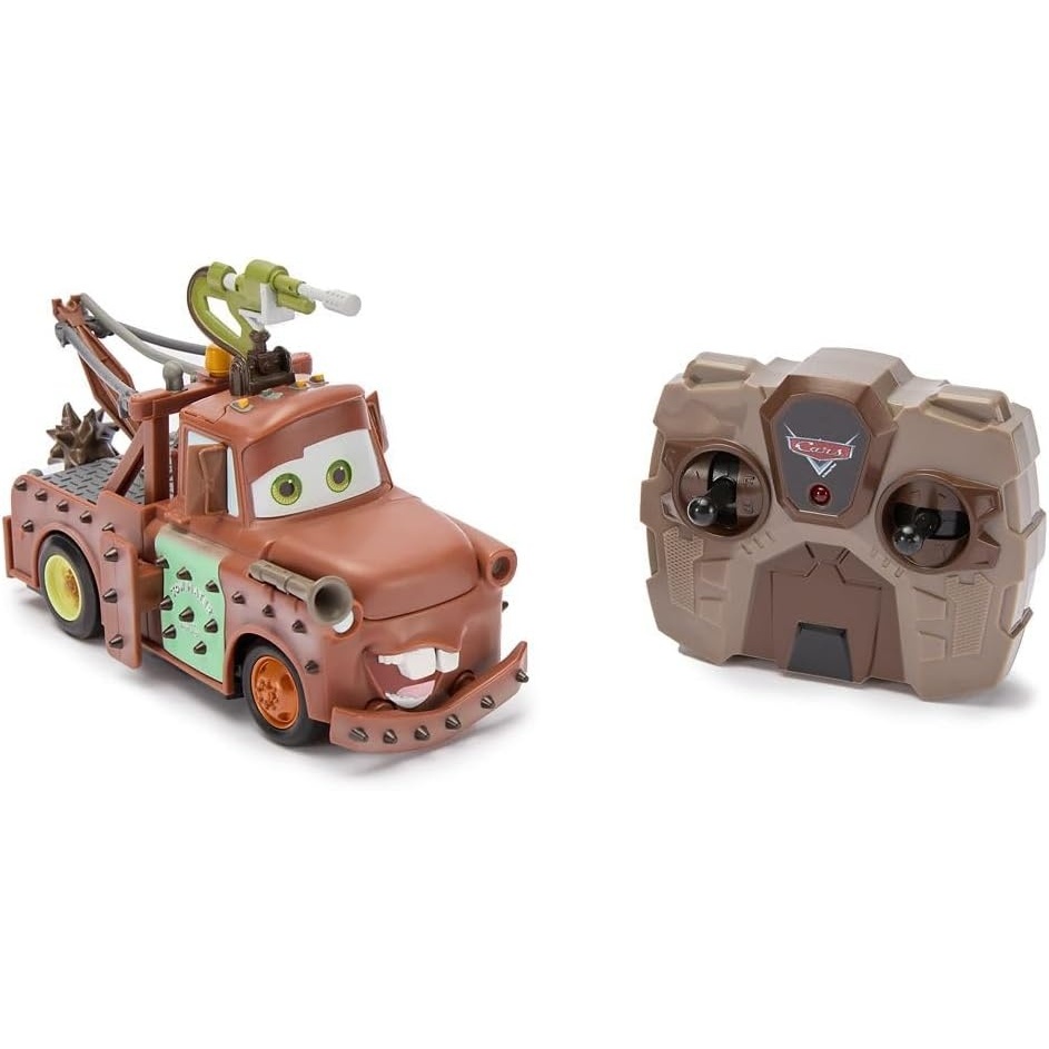image:imageDisney Store Official Lightning McQueen Remote Control Car  Lightning McQueen RC Car with Crash and Rebuild Features 24GHz Radio Control Futuristic PostApocalyptic Design Wireless RemoteTow Mater
