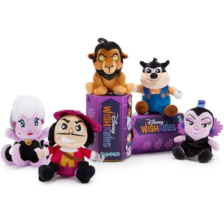 image:imageDisney Store Official Lilo amp Stitch Wishables Shimmer Series  Disney Blind Box Plush  5 Inch Mystery Toys with Detailed Micro Plush Sculpting amp Accents Contains 1 Mystery PlushyDisney Villains