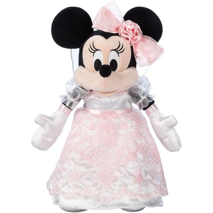 image:imageDisney Store Official Mickey Mouse Wedding Plush  Groom Stuffed Animal Chocolate Tuxedo Jacket Embroidered Features Soft Foam Ears Romantic Gift for Weddings Includes tofrom Gift TagMinnie