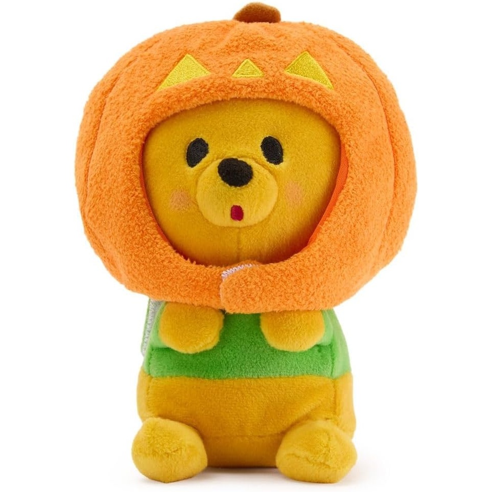 image:imageDisney Store Official Mini MixIts Plushies  Alice  Cute Stuffed Animals  Mix amp Match Detachable Hats  Hook and Loop Strap  Plush Toys for Kids and Collectors 7 InchHalloween Pooh