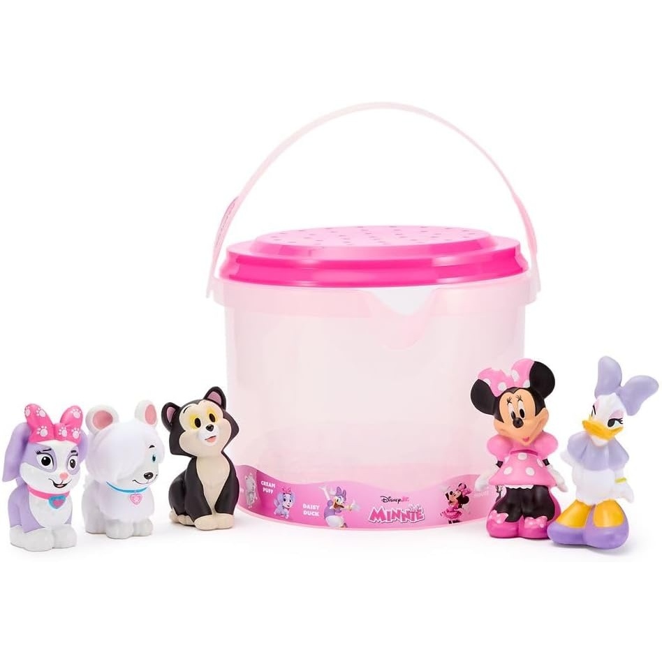 image:imageDisney Store Official Moana 2 Bath Toys Set  Includes 5 Detailed Toys with a Straining Storage Bucket  Bath Time Fun amp Water Play Set for KidsMinnie and Friends