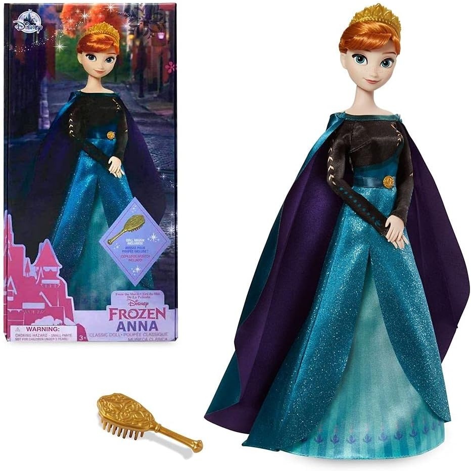 image:imageDisney Store Official Princess Classic Doll Pocahontas 11 Inches Includes Brush with Molded Details Fully Posable Toy in Classic Outfit  Disney Princess ToysAnna