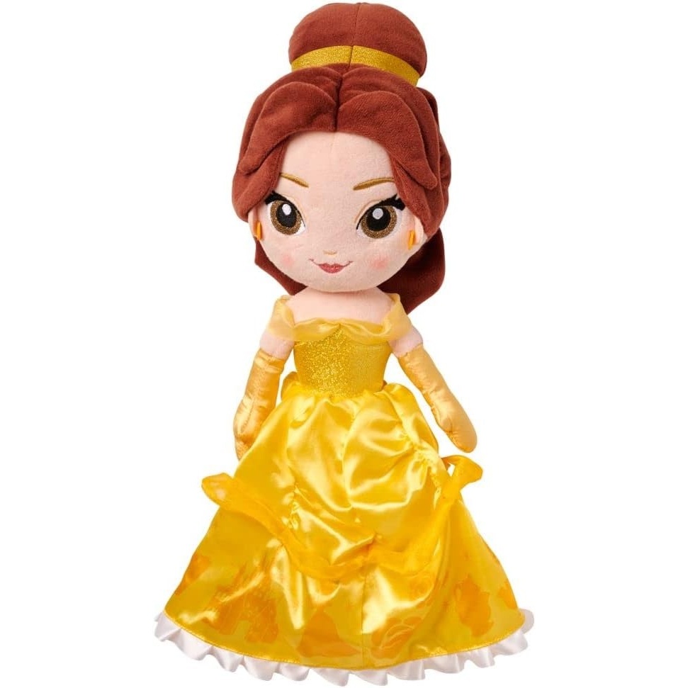 image:imageDisney Store Official Princess Plush Doll Moana Medium 14 Inches Soft Plushy with Embroidered Features Princess Toys for Girls Disney Dolls Stuffed Animals for GirlsBelle