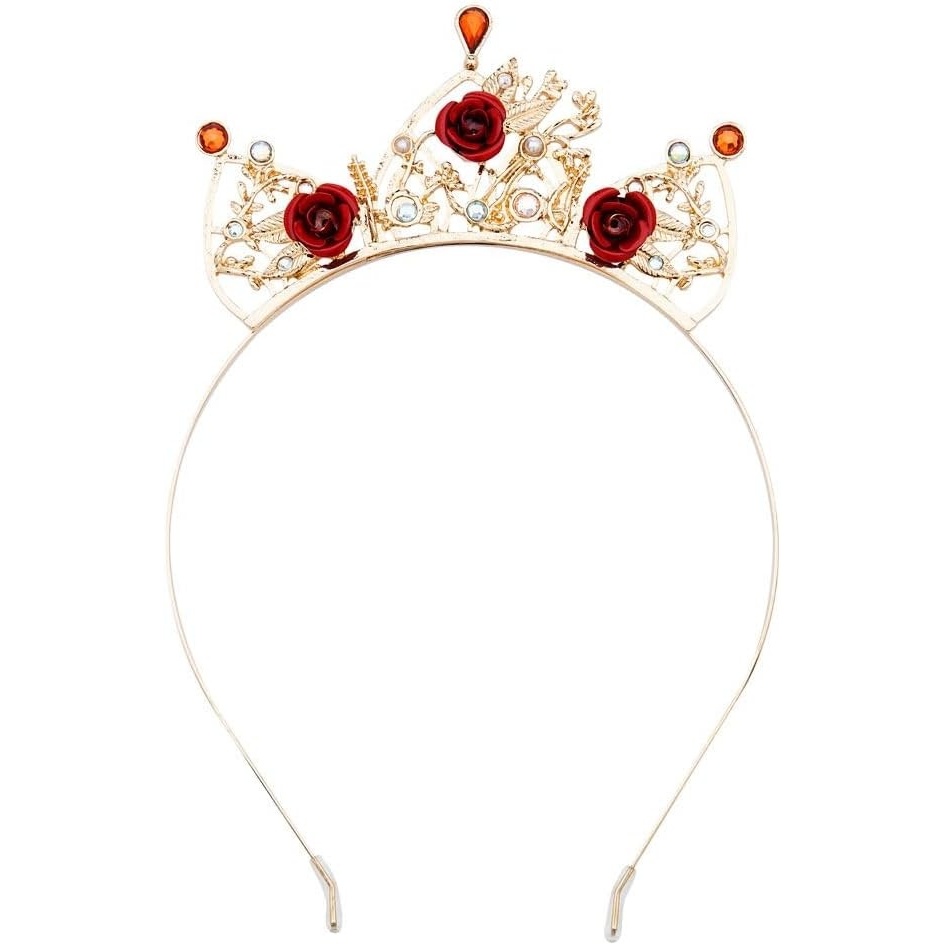 image:imageDisney Store Official Princess Tiara Headbands for kids  Shimmering Princess Dress Up AccessoriesBelle