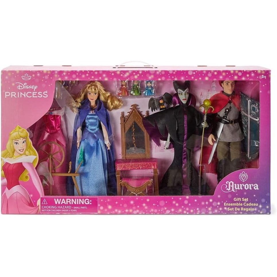 image:imageDisney Store Official Rapunzel Classic Doll Gift Set  Tangled Play Set  Disney Princess Toys Playset Featuring Rapunzel Flynn Rider Maximus amp Pascal Dolls with AccessoriesAurora