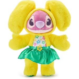Disney Store Official 2026 Mickey Mouse Easter Plush – 14″ Disney Plushy in Easter Bunny Costume with Floppy Ears, Satin Bowtie, Floral Print Tummy, and Embroidered Logo(Angel)