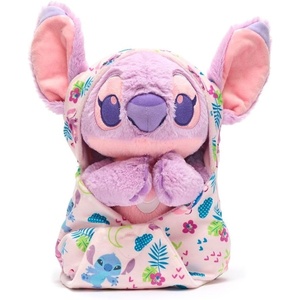 Disney Store Official Angel Plush with Blanket Pouch – Disney Babies Plushy in Baby Swaddle – Kids Toy for Those who Love Plush Figure Toys, Cute Plushies, & Baby Stuffed Animals – 12 Inches(Angel)