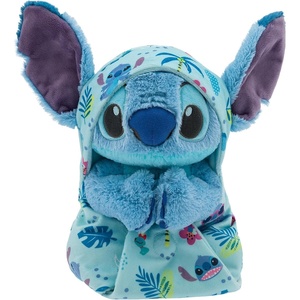 Disney Store Official Angel Plush with Blanket Pouch – Disney Babies Plushy in Baby Swaddle – Kids Toy for Those who Love Plush Figure Toys, Cute Plushies, & Baby Stuffed Animals – 12 Inches(Stitch)