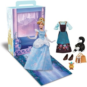 Disney Store Official Aurora Story Doll – 11 Inches – Includes Coloring Book and Additional Dress, Princess Doll in Classic Outfit, Disney Princess Toys for Girls(Cinderella)