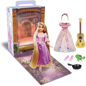 Disney Store Official Aurora Story Doll – 11 Inches – Includes Coloring Book and Additional Dress, Princess Doll in Classic Outfit, Disney Princess Toys for Girls(Rapunzel)