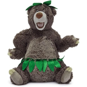 Disney Store Official Baloo Plush Stuffed Animal – Classic Teddy Bear from The Jungle Book (1967) – Soft Sculpted Disney Plush with Embroidered Features, Leaf Skirt & Hat – 16 Inches