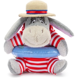 Disney Store Official Bathing Suit Plush – Winnie The Pooh Mini Bean Bag Plushie – Cute Stuffed Animal with Detailed Sculpting & Embroidered Features – Plush Toys for Kids – 7 Inches(Eeyore)