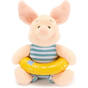 Disney Store Official Bathing Suit Plush – Winnie The Pooh Mini Bean Bag Plushie – Cute Stuffed Animal with Detailed Sculpting & Embroidered Features – Plush Toys for Kids – 7 Inches(Piglet)