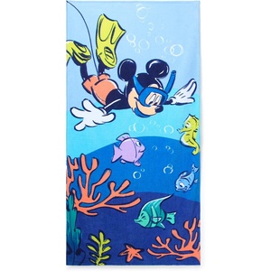 Disney Store Official Cars Beach Towel with Lightning McQueen Screen Art on Topside – Measures 29″ x 58″ – Soft & Absorbent for Pool or Beach – Disney Gift & Bath Towels for Kids Who Love Cars Films(Mickey Mouse)