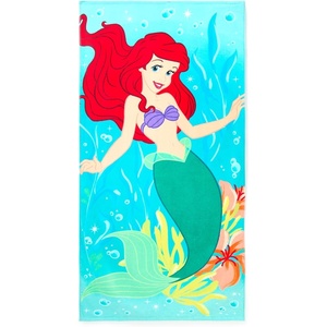 Disney Store Official Cars Beach Towel with Lightning McQueen Screen Art on Topside – Measures 29″ x 58″ – Soft & Absorbent for Pool or Beach – Disney Gift & Bath Towels for Kids Who Love Cars Films(Ariel)