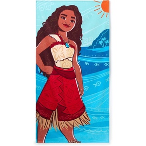 Disney Store Official Cars Beach Towel with Lightning McQueen Screen Art on Topside – Measures 29″ x 58″ – Soft & Absorbent for Pool or Beach – Disney Gift & Bath Towels for Kids Who Love Cars Films(Moana)