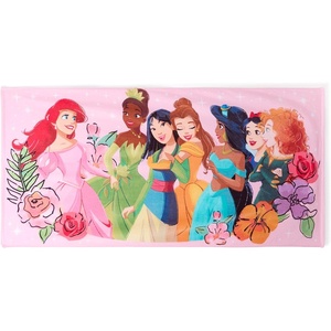 Disney Store Official Cars Beach Towel with Lightning McQueen Screen Art on Topside – Measures 29″ x 58″ – Soft & Absorbent for Pool or Beach – Disney Gift & Bath Towels for Kids Who Love Cars Films(Princess)