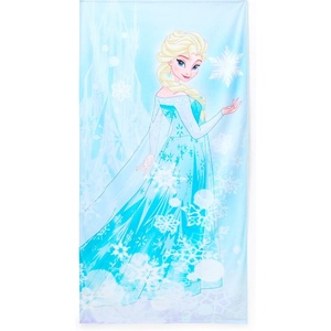 Disney Store Official Cars Beach Towel with Lightning McQueen Screen Art on Topside – Measures 29″ x 58″ – Soft & Absorbent for Pool or Beach – Disney Gift & Bath Towels for Kids Who Love Cars Films(Elsa)