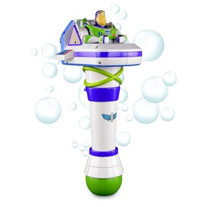 Disney Store Official Cars Lightning McQueen Light-Up Bubble Wand – Interactive Pixar LED Toy, Perfect for Kids & Fans of the Movies, Ideal Outdoor Play & Parties, Durable & Safe for All Ages(Buzz Lightyear)