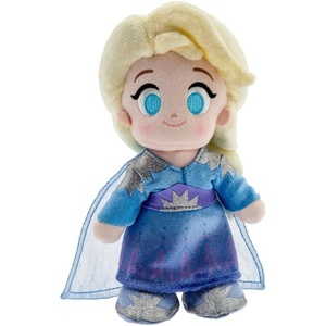 Disney Store Official Daisy Duck nuiMOs Plushie – Soft Plush with Embroidered Features, Poseable Hands & Turning Head, Magnetic Hands for Holding, 6 Inches, Dress Up with nuiMOs Outfits(Elsa)