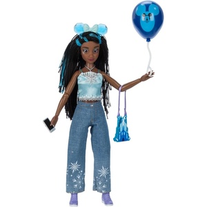 Disney Store Official Elsa ILY 4EVER Doll – Poseable Toy with Minnie Mouse Headband, Mickey Balloon, Park Snack Surprise & Other Accessories – Inspired by Frozen – 11 inches(Frozen)
