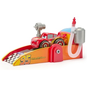 Disney Store Official Lightning McQueen Mechanic Shop & Launcher Play Set – Includes Lightning McQueen, Toy Car Lift & Launch Ramp, & Toy Tool – Race Car Kit Inspired by Disney & Pixar’s Cars Movies