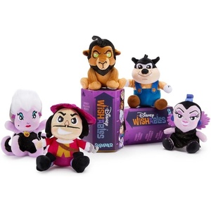 Disney Store Official Lilo & Stitch Wishables Shimmer Series – Disney Blind Box Plush – 5 Inch Mystery Toys with Detailed Micro Plush Sculpting & Accents (Contains 1 Mystery Plushy)(Disney Villains)
