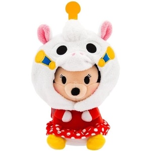 Disney Store Official Mini Mix-Its Plushies – Alice – Cute Stuffed Animals – Mix & Match Detachable Hats – Hook and Loop Strap – Plush Toys for Kids and Collectors, 7 Inch(Minnie Mouse)