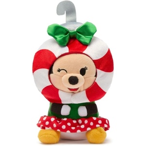Disney Store Official Mini Mix-Its Plushies – Alice – Cute Stuffed Animals – Mix & Match Detachable Hats – Hook and Loop Strap – Plush Toys for Kids and Collectors, 7 Inch(Minnie (Holiday))