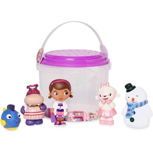 Disney Store Official Moana 2 Bath Toys Set – Includes 5 Detailed Toys with a Straining Storage Bucket – Bath Time Fun & Water Play Set for Kids(Doc McStuffins)