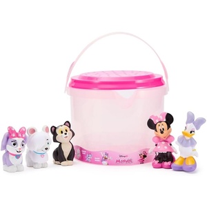 Disney Store Official Moana 2 Bath Toys Set – Includes 5 Detailed Toys with a Straining Storage Bucket – Bath Time Fun & Water Play Set for Kids(Minnie and Friends)
