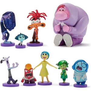 Disney Store Official Moana 2 Figure Set – 7 Fully Sculpted Disney Figures Including Moana, Simea, Maui, Pua with Heihei, Matangi, Loto & Moni with Scenic Backgrounds(Inside Out 2)