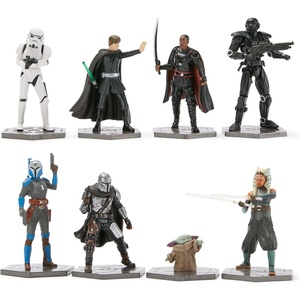 Disney Store Official Moana 2 Figure Set – 7 Fully Sculpted Disney Figures Including Moana, Simea, Maui, Pua with Heihei, Matangi, Loto & Moni with Scenic Backgrounds(The Mandalorian)