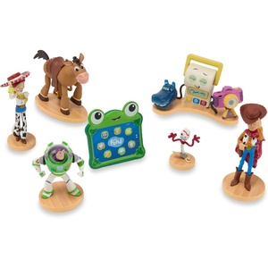 Disney Store Official Moana 2 Figure Set – 7 Fully Sculpted Disney Figures Including Moana, Simea, Maui, Pua with Heihei, Matangi, Loto & Moni with Scenic Backgrounds(Toy Story 5)