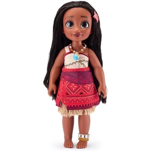 Disney Store Official Moana Once Upon a Story Doll – Disney Princess Toys Featuring Reflective Eyes with 3D Pupil and Iris, Detailed Costume, Hair Comb – Comes in Display Box – 16 Inches(Moana)