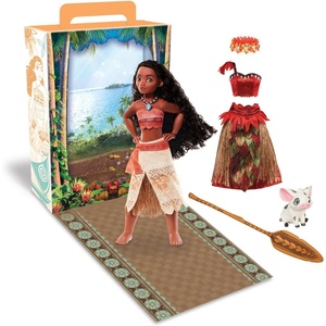 Disney Store Official Moana Story Doll – 11 Inches – Includes Coloring Book and Additional Dress, Princess Doll in Classic Outfit, Disney Princess Toys for Girls