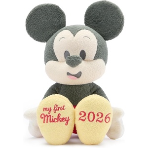 Disney Store Official My First Mickey 2026 Plush – 13″ Mickey Mouse Plushy – Stuffed Animals for Babies with Pastel Colors & Embroidered Features – Super Soft & Huggable – Cute Plushies for Baby(Mickey)