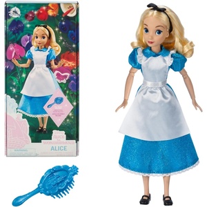 Disney Store Official Princess Classic Doll (Pocahontas), 11 Inches, Includes Brush with Molded Details, Fully Posable Toy in Classic Outfit – Disney Princess Toys(Alice)