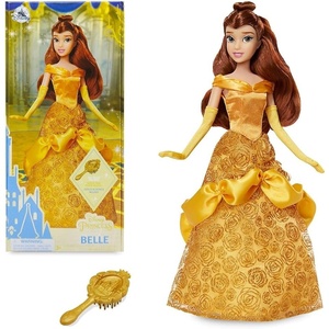 Disney Store Official Princess Classic Doll (Pocahontas), 11 Inches, Includes Brush with Molded Details, Fully Posable Toy in Classic Outfit – Disney Princess Toys(Belle)