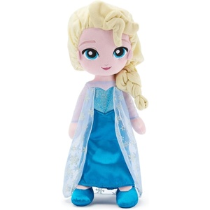 Disney Store Official Princess Plush Doll, Moana, Medium 14 Inches, Soft Plushy with Embroidered Features, Princess Toys for Girls, Disney Dolls, Stuffed Animals for Girls(Elsa (New))