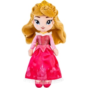 Disney Store Official Princess Plush Doll, Moana, Medium 14 Inches, Soft Plushy with Embroidered Features, Princess Toys for Girls, Disney Dolls, Stuffed Animals for Girls(Aurora)
