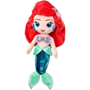 Disney Store Official Princess Plush Doll, Moana, Medium 14 Inches, Soft Plushy with Embroidered Features, Princess Toys for Girls, Disney Dolls, Stuffed Animals for Girls(Ariel)