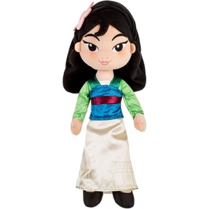 Disney Store Official Princess Plush Doll, Moana, Medium 14 Inches, Soft Plushy with Embroidered Features, Princess Toys for Girls, Disney Dolls, Stuffed Animals for Girls(Mulan)