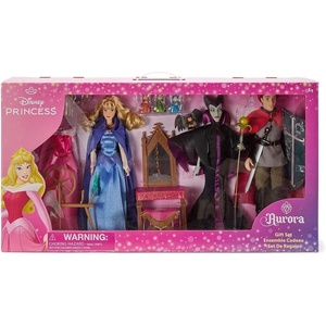 Disney Store Official Rapunzel Classic Doll Gift Set – Tangled Play Set – Disney Princess Toys Playset Featuring Rapunzel, Flynn Rider, Maximus, & Pascal Dolls with Accessories(Aurora)