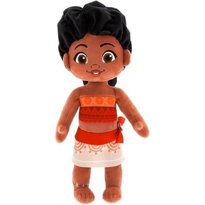Disney Store Official Simea Doll with Detailed Plush Sculpting with Embroidered Features & Anklet – Tapa Print Outfit – Disney Plush Toy, Inspired by Moana 2